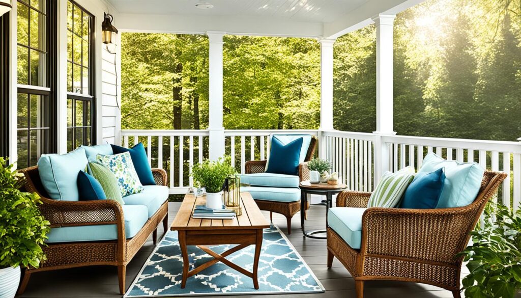porch seating area
