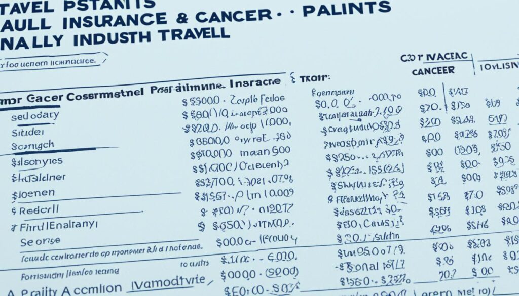 cost of travel insurance for cancer patients