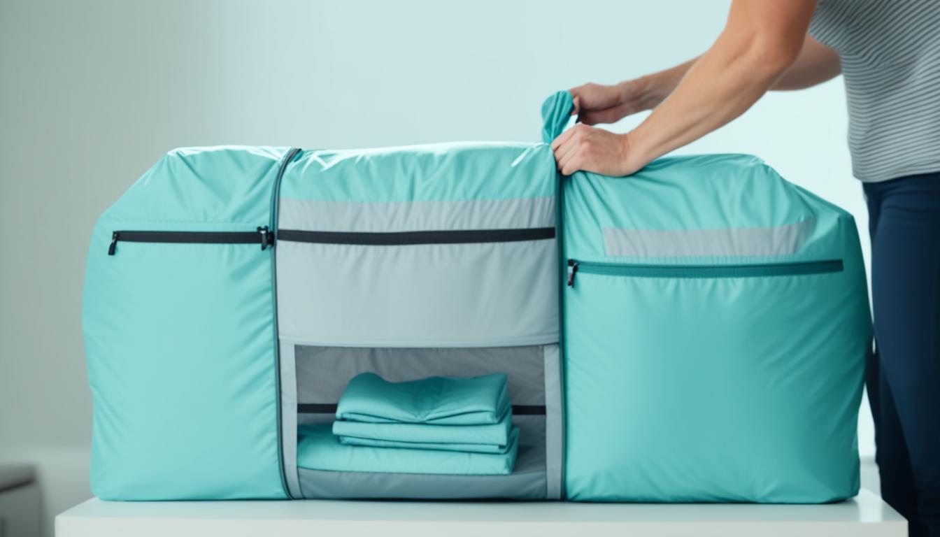 how to put a travel cot up