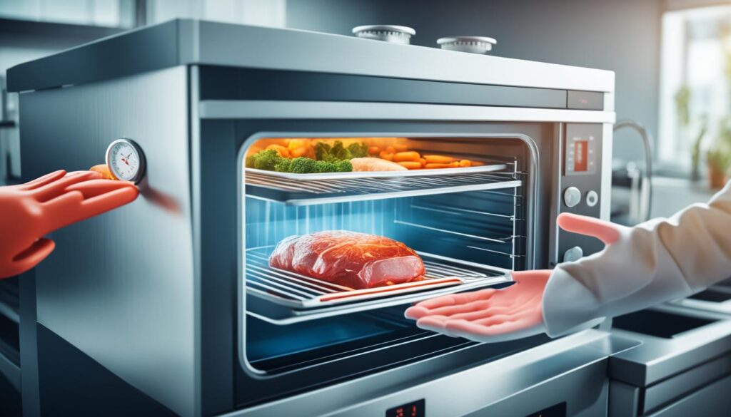 maintaining food safety while warming
