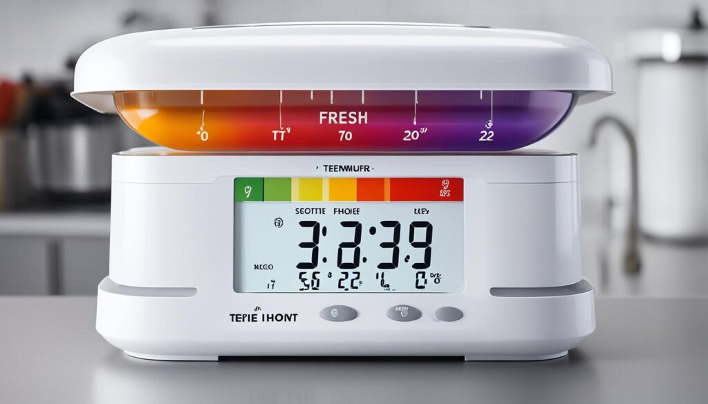 recommended temperature for hot food storage