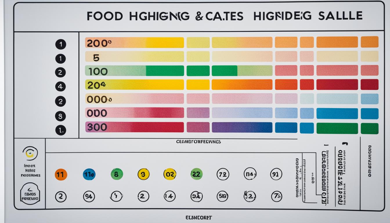 what is the range of food hygiene ratings?