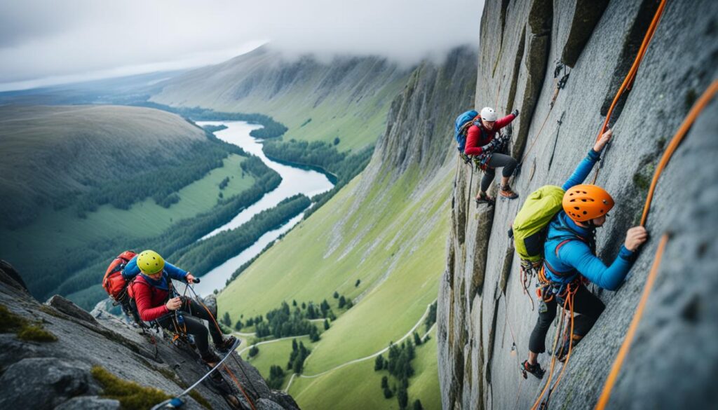 Mountain climbing in Great Britain