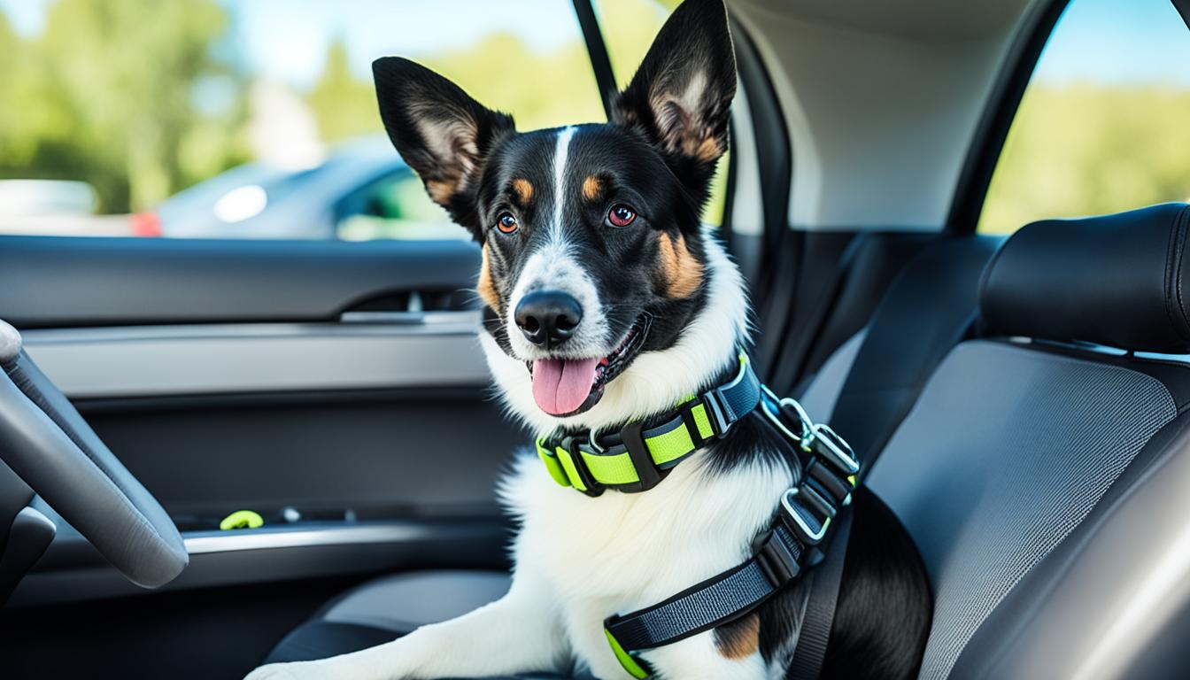 how to travel with a dog in a car