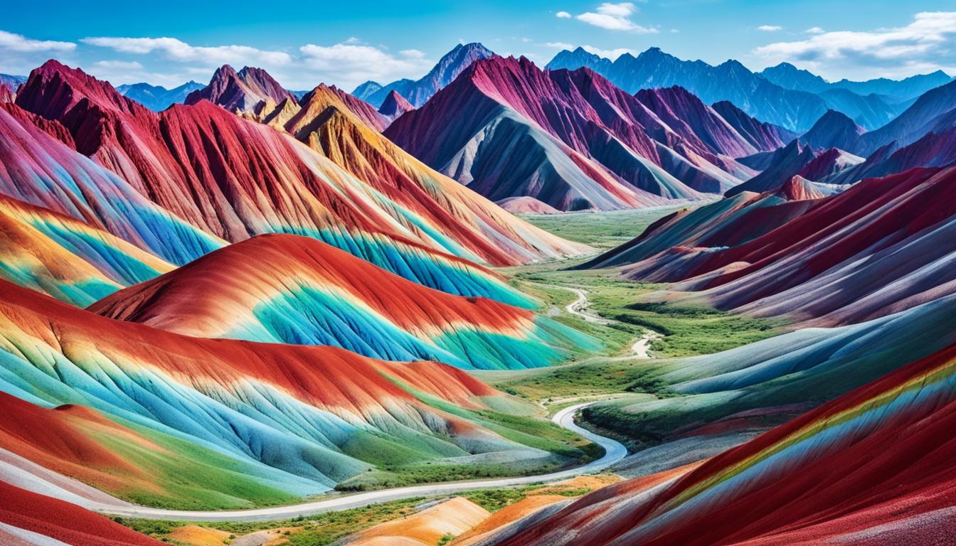 rainbow mountains china