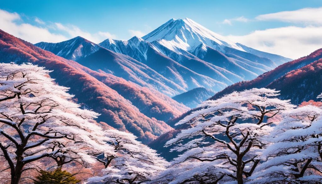 seasonal beauty of japanese mountains